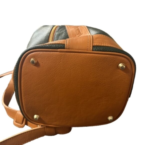 Valentina made in Italy sling bag #901 Convertible Two Tone Leather Backpack Bag main image 6